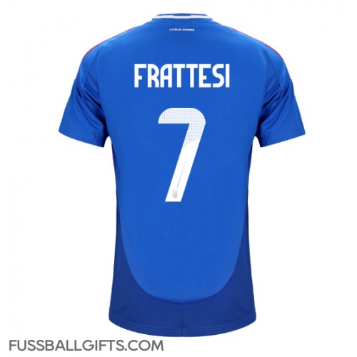 Italien Davide Frattesi #7 Fußballbekleidung Heimtrikot EM 2024 Kurzarm